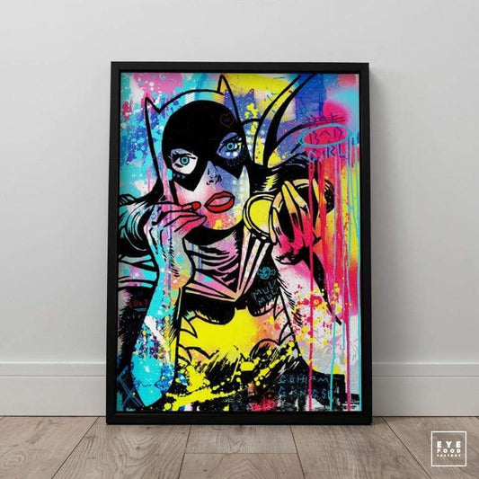 Bad girl - Éditions Limitées - @trio8060, Catwoman, DC Comics, Dibond®, Girl