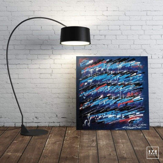 Blue Ice - Éditions Limitées - @trio6565, Abstrait, Comics, Dibond®, Graffiti