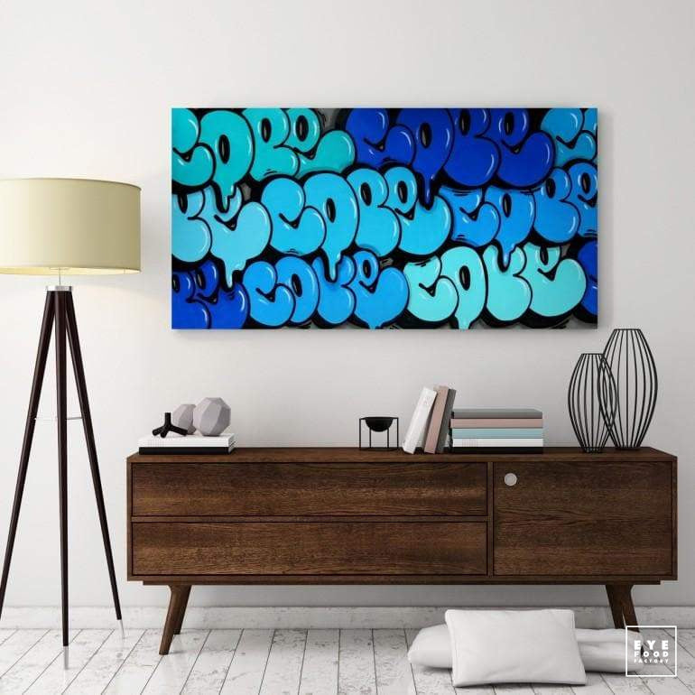 C-04 - Éditions Limitées - @only15075, Bleu, Dibond®, Graffiti, King Size