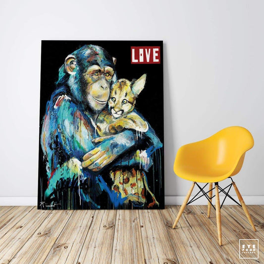 Love - Éditions Limitées - @trio806512095, Amour, Animaux, Bébé, Dibond®
