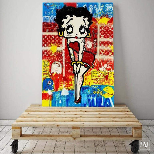 Luuuxe - Éditions Limitées - @trio8055, Betty Boop, Bleu, Cartoon, Comics