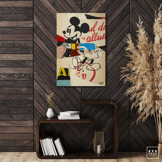 Mi-ckey - Éditions Limitées - @quator165110, Dibond®, Mickey, Portrait,