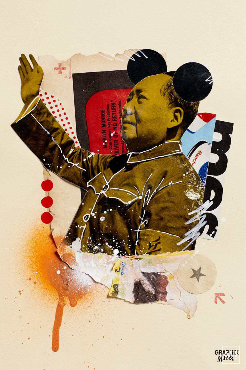 Mickey Mao - Éditions Limitées - @quator165110, Abstrait, Dibond®, Femme,