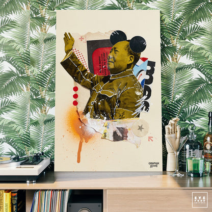 Mickey Mao - Éditions Limitées - @quator165110, Abstrait, Dibond®, Femme,