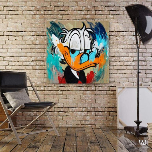 Money maker - Éditions Limitées - @trio6565, Animaux, Canard, Comics, Dibond®