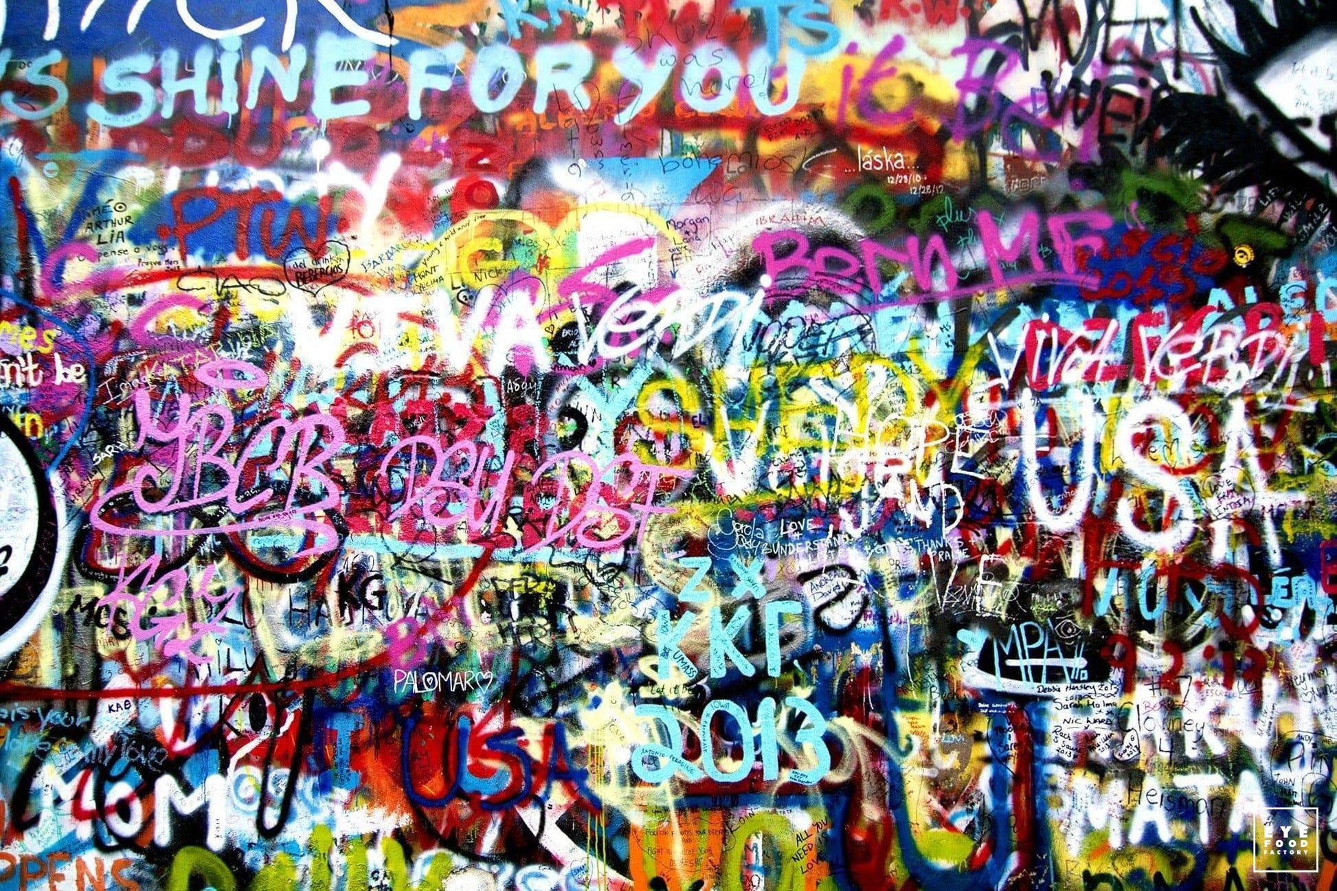 Shine For You - Éditions Limitées - 190x130cm, Dibond®, Graffiti, Mûr,