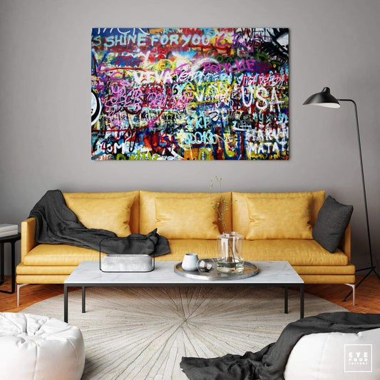 Shine For You - Éditions Limitées - 190x130cm, Dibond®, Graffiti, Mûr,