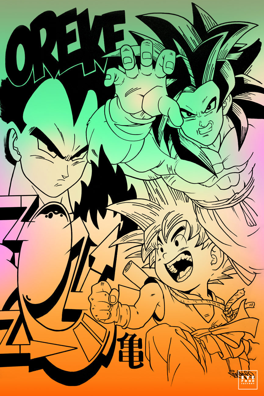 Ssj4 - Éditions Limitées - @nouveau, @quator165110, Dibond®, dragon ball,