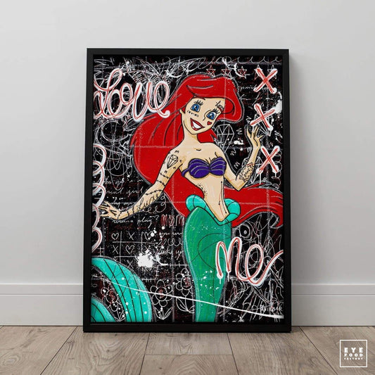 Swimming - Éditions Limitées - @trio8060, Comics, Dibond®, Girl, Love