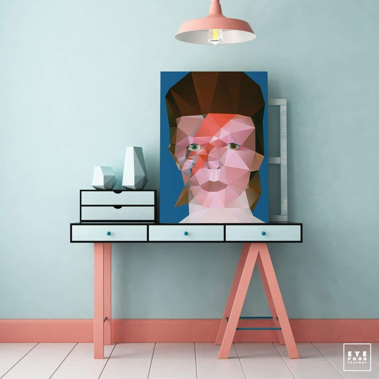 Ziggy - Éditions Limitées - 120x80cm, 60x40cm, Artiste, Bleu, Chanteur